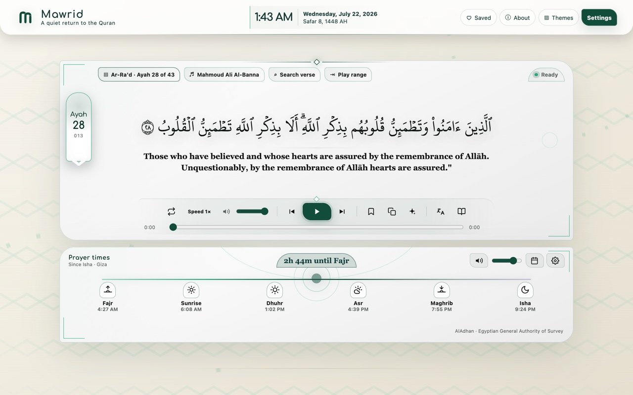 The same tab in light theme, on a soft geometric background.